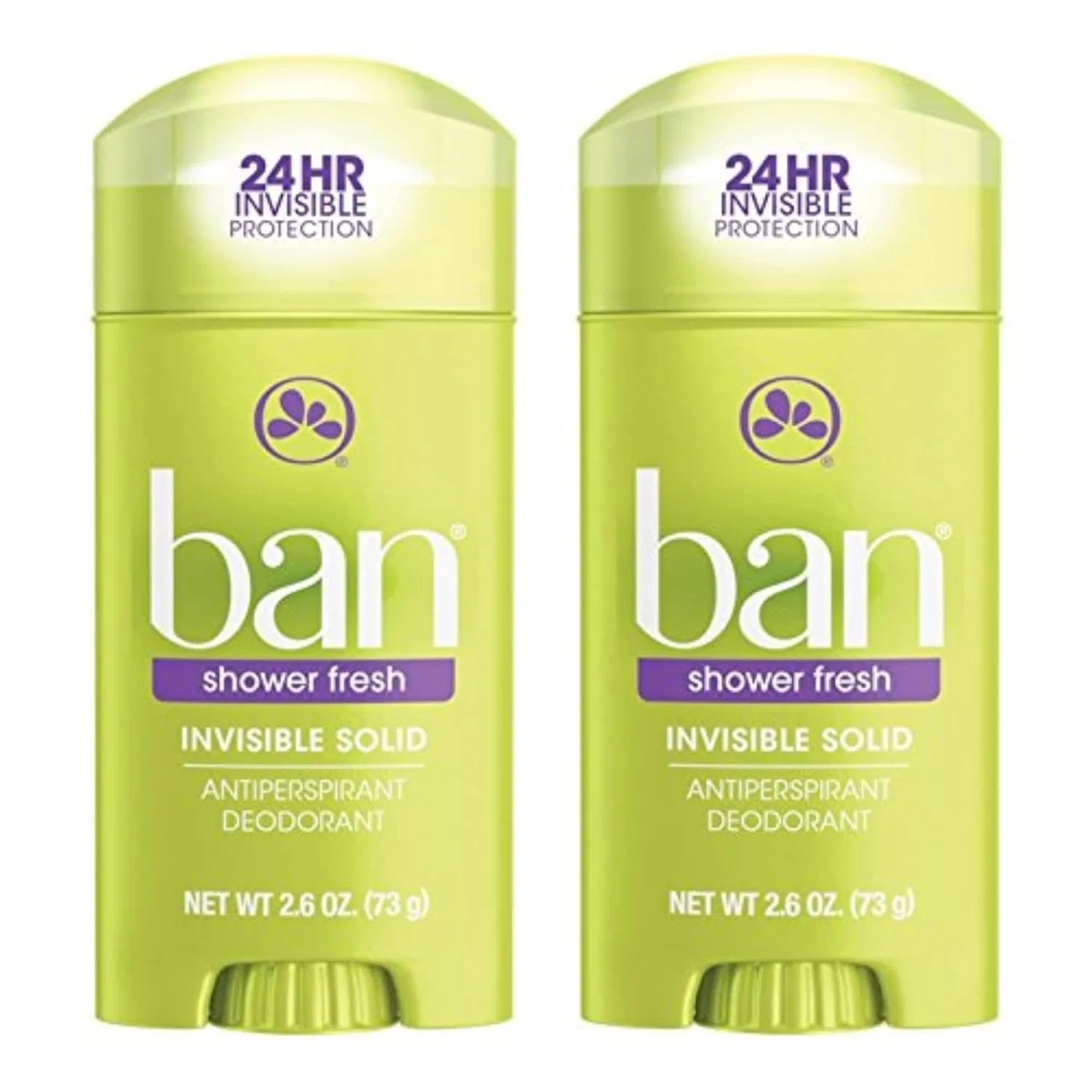 Дезодорант невидимый твердый Shower Fresh Ban, 2 упаковки, 75 мл, Fresh