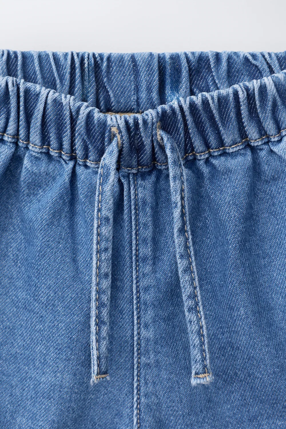 Джинсовые шорты-бермуды ZARA, Mid-Blue — фото 3