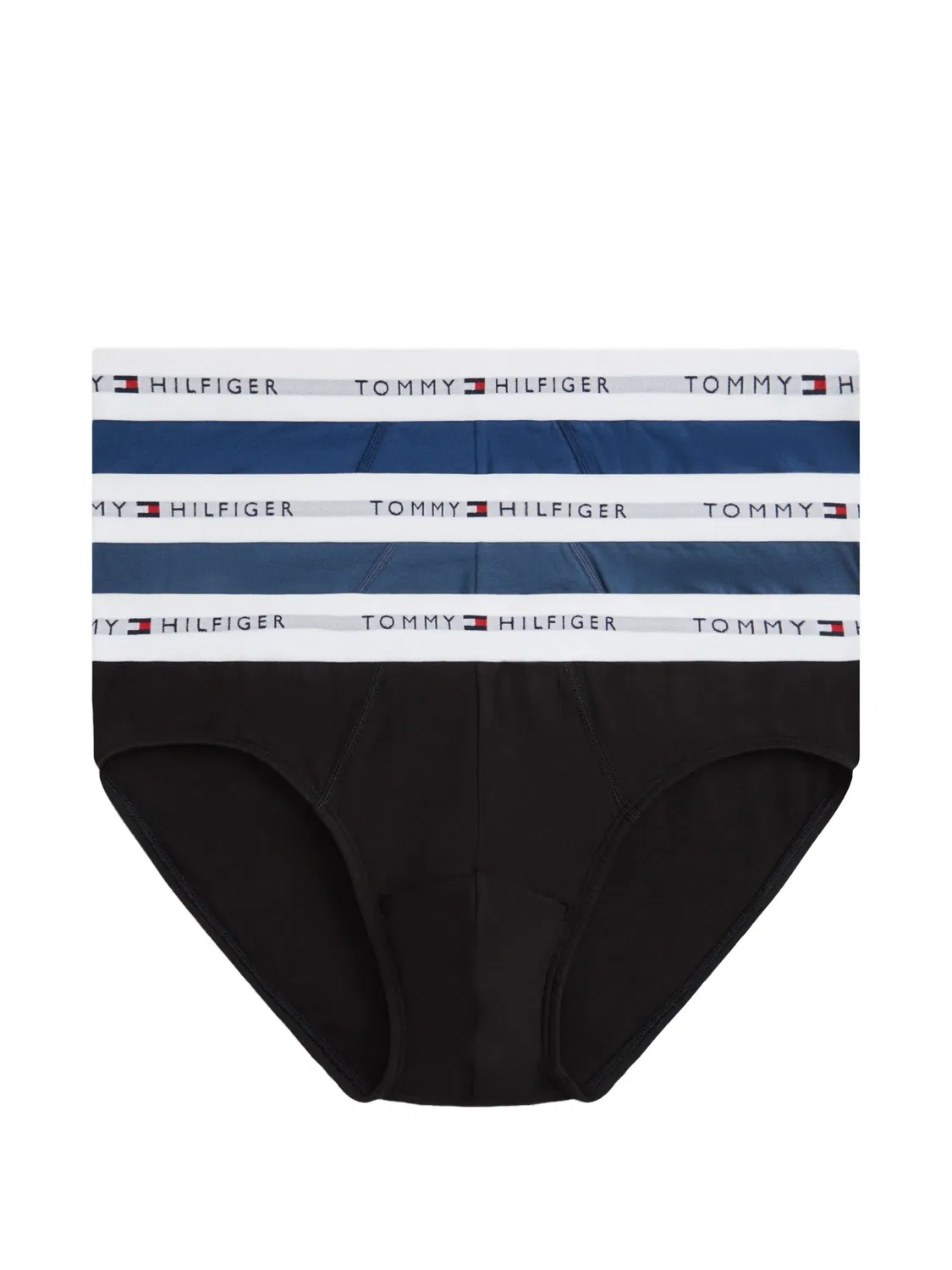 Трусы-брифы Signature (набор из 3 шт.) Tommy Hilfiger, черный