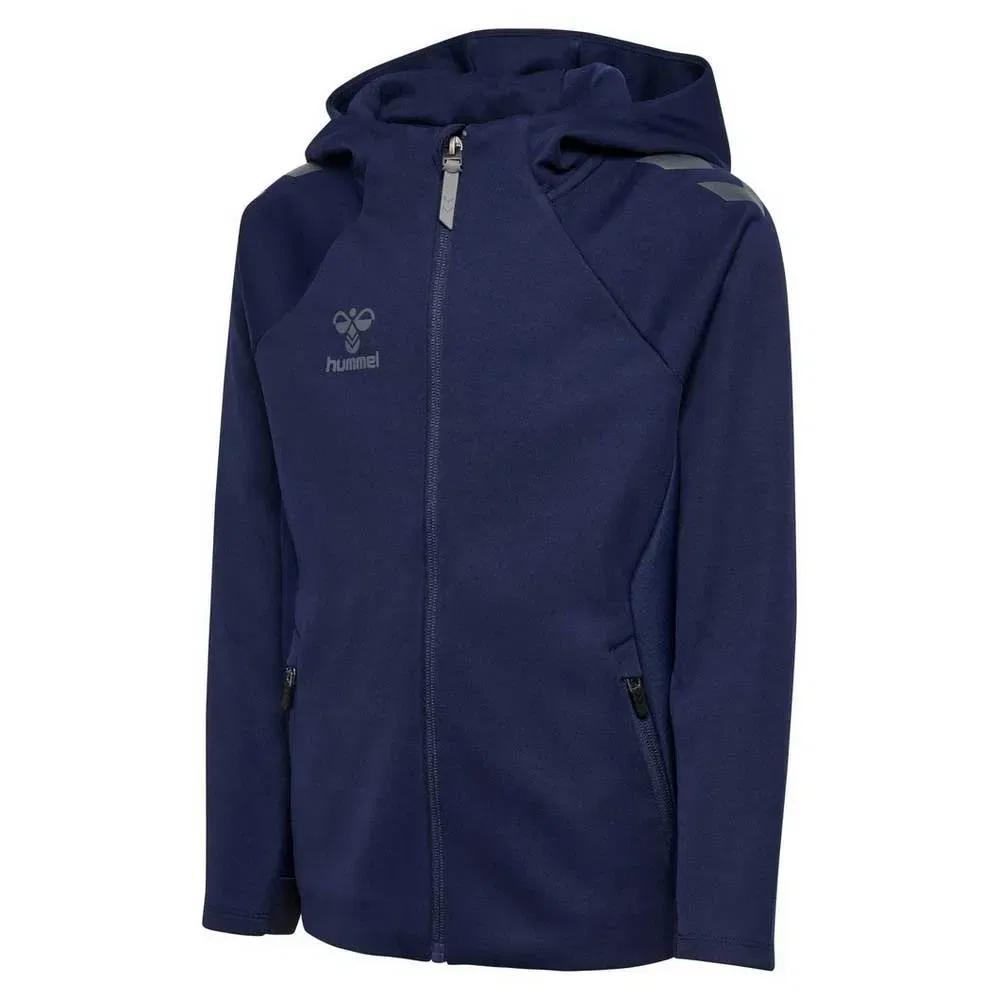 Детская худи с полной молнией hmlCIMA 2.0 ZIP HOODIE KIDS Hummel, Blue — фото 3