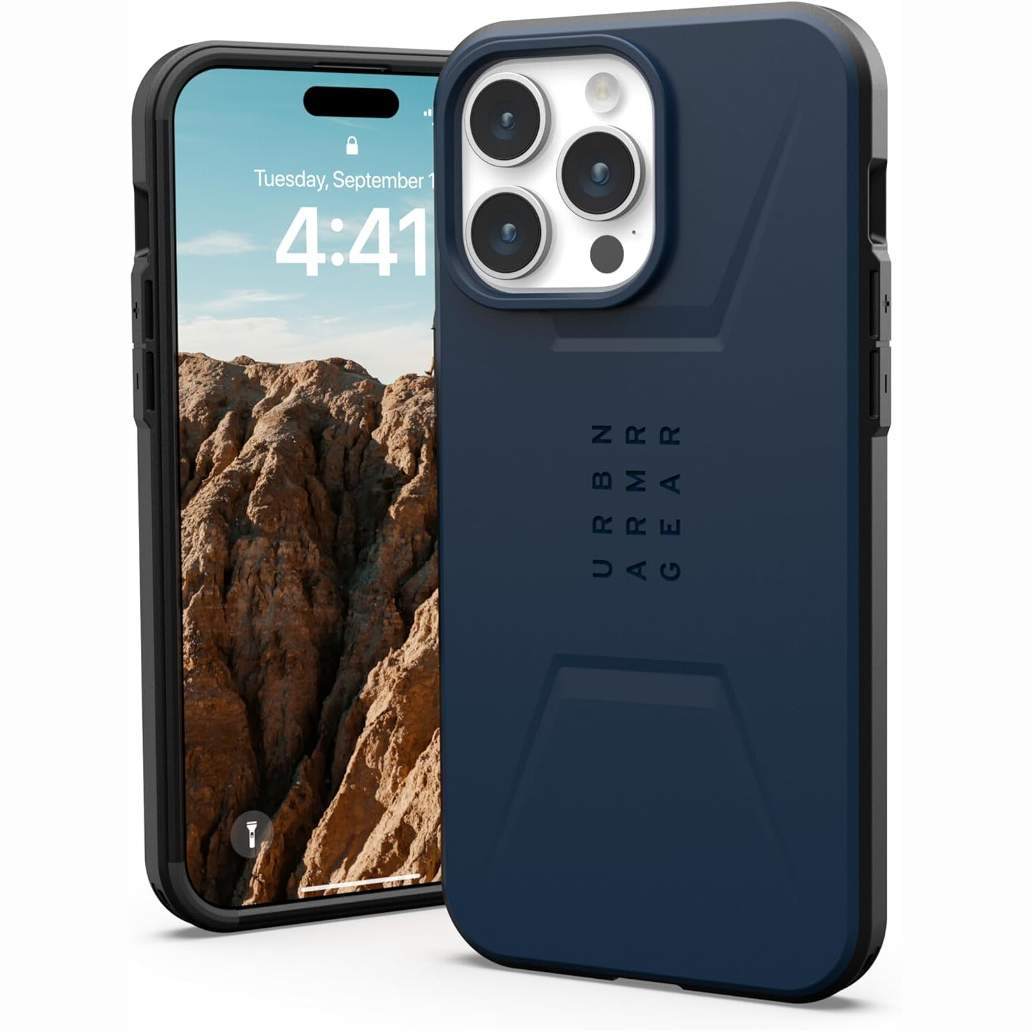 

Чехол UAG Civilian для iPhone 15 Pro Max, MagSafe Charging, Mallard, Синий, Чехол UAG Civilian для iPhone 15 Pro Max, MagSafe Charging, Mallard