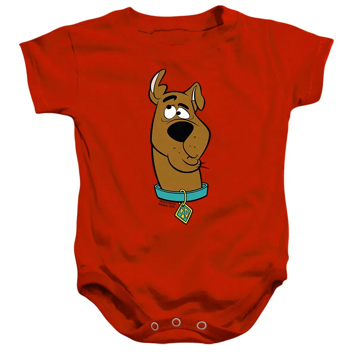 Детский боди-комбинезон с коротким рукавом с принтом Scooby Doo LOGOVISION, Red