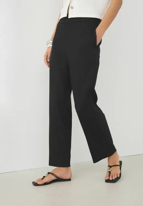 Брюки прямого кроя Trousers Next black, черный