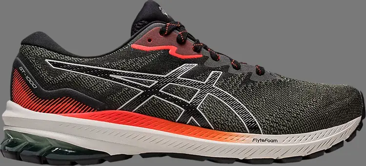 

Кроссовки gt 1000 11 tr 'nature bathing - olive orange' Asics, зеленый