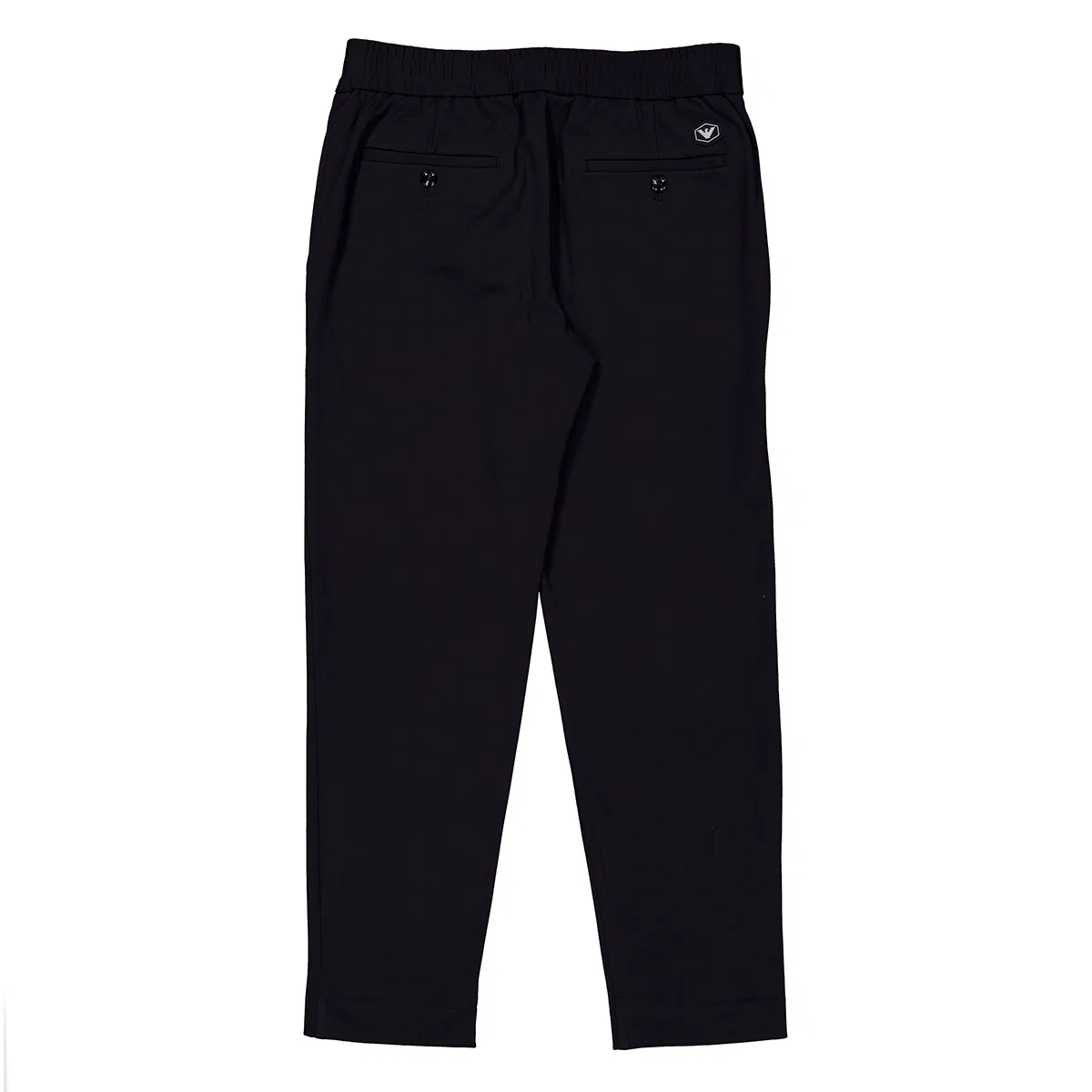 Джоггеры из трикотажного джерси с рифлеными вставками Emporio Armani, Blu Navy — фото 2