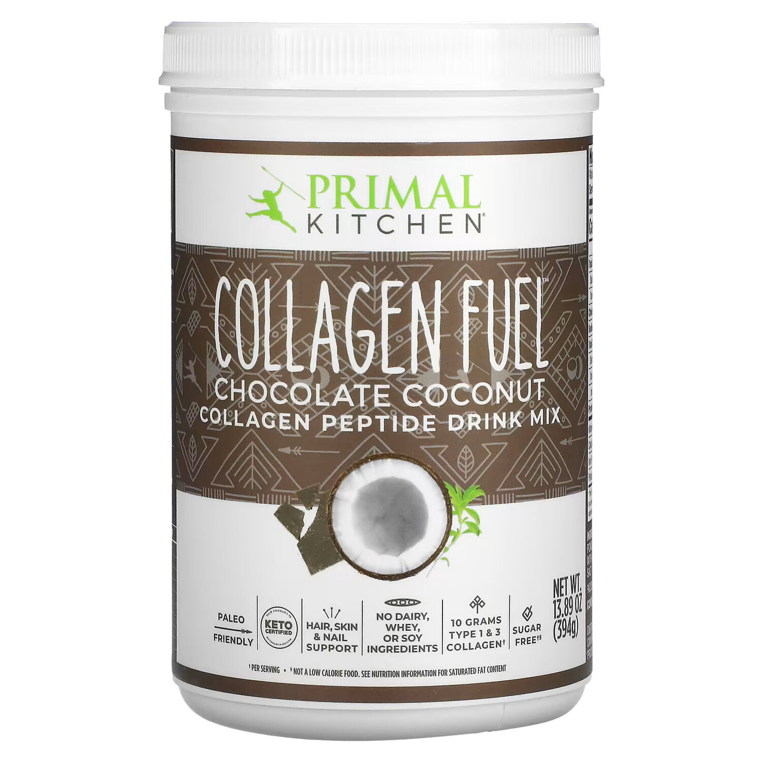 

Primal Kitchen, Collagen Fuel, шоколад и кокос, 394 г (13,89 унции)
