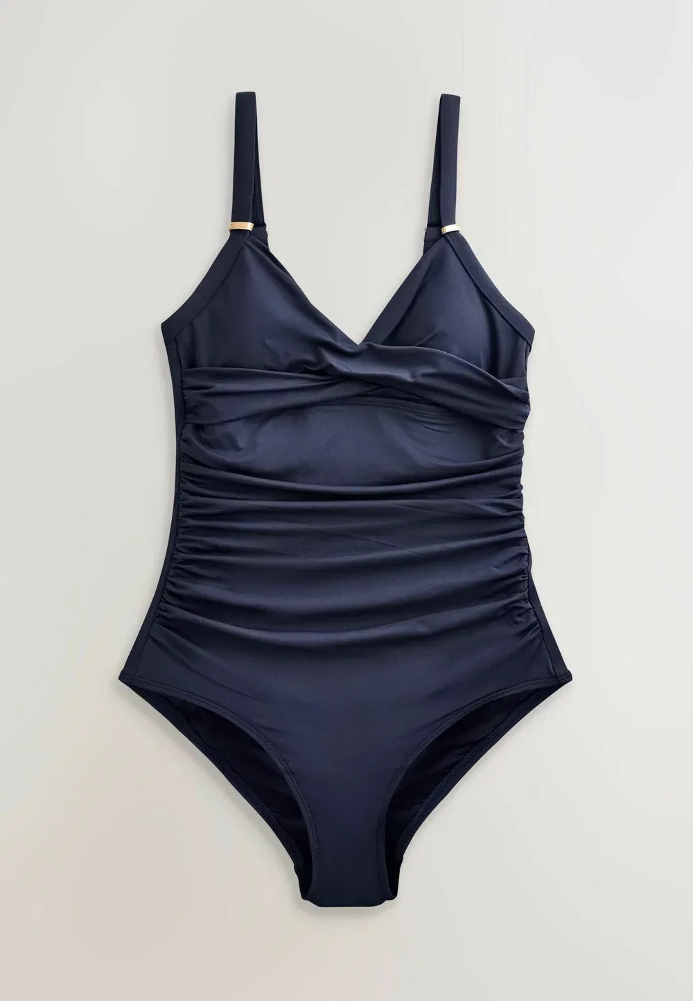 Купальники с эффектом утягивания живота, комплект из 2 штук Next, Cream Blue Ditsy Navy — фото 3