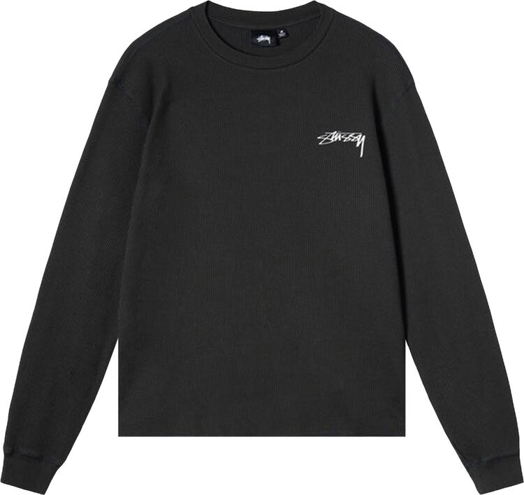 

Лонгслив Stussy Long-Sleeve Thermal 'Black', черный