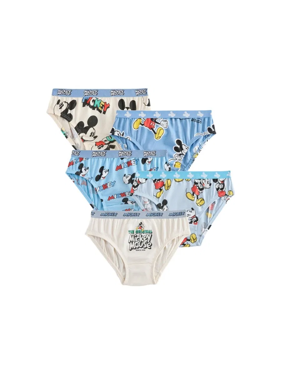 Трусики Next Underpants 'Micky Maus' в синем, светло-голубом и кремовом цветах