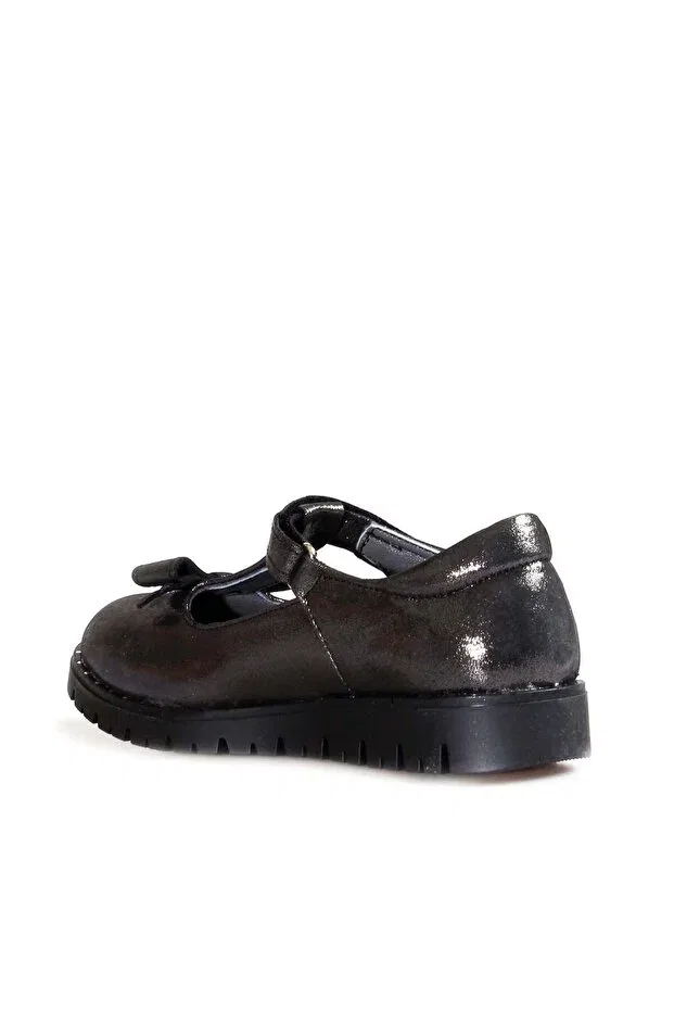 Детские балетки для девочек из натуральной кожи Mirgeshoes, Black — фото 4