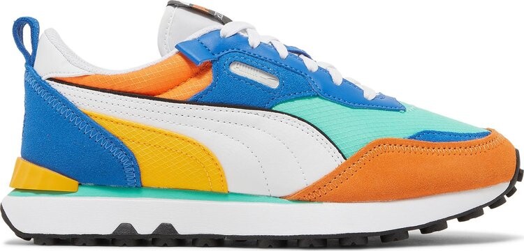 

Кроссовки Puma Rider FV Jr Future Vintage - Biscay Green Orange, разноцветный