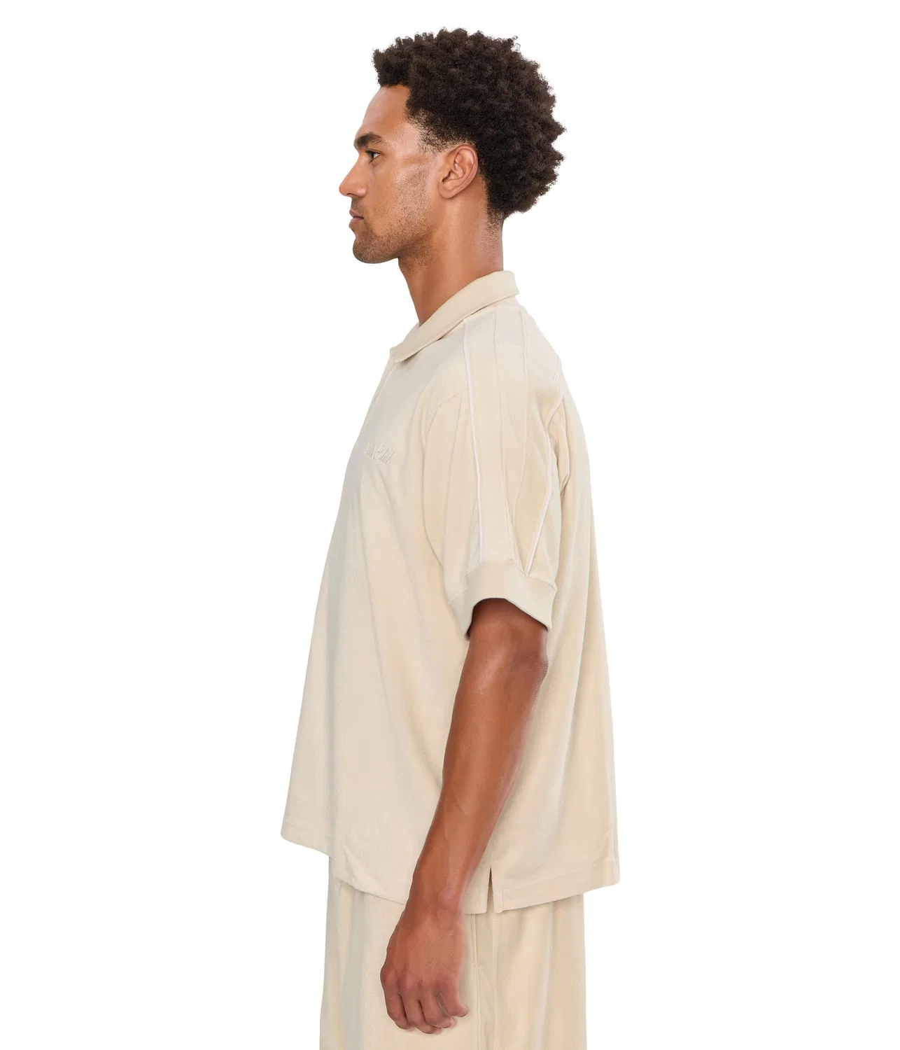 Поло из махрового трикотажа Club Terry Polo NCC Nike, Light Khaki/Deep Royal Blue/Tough Red/Deep Royal Blue — фото 3
