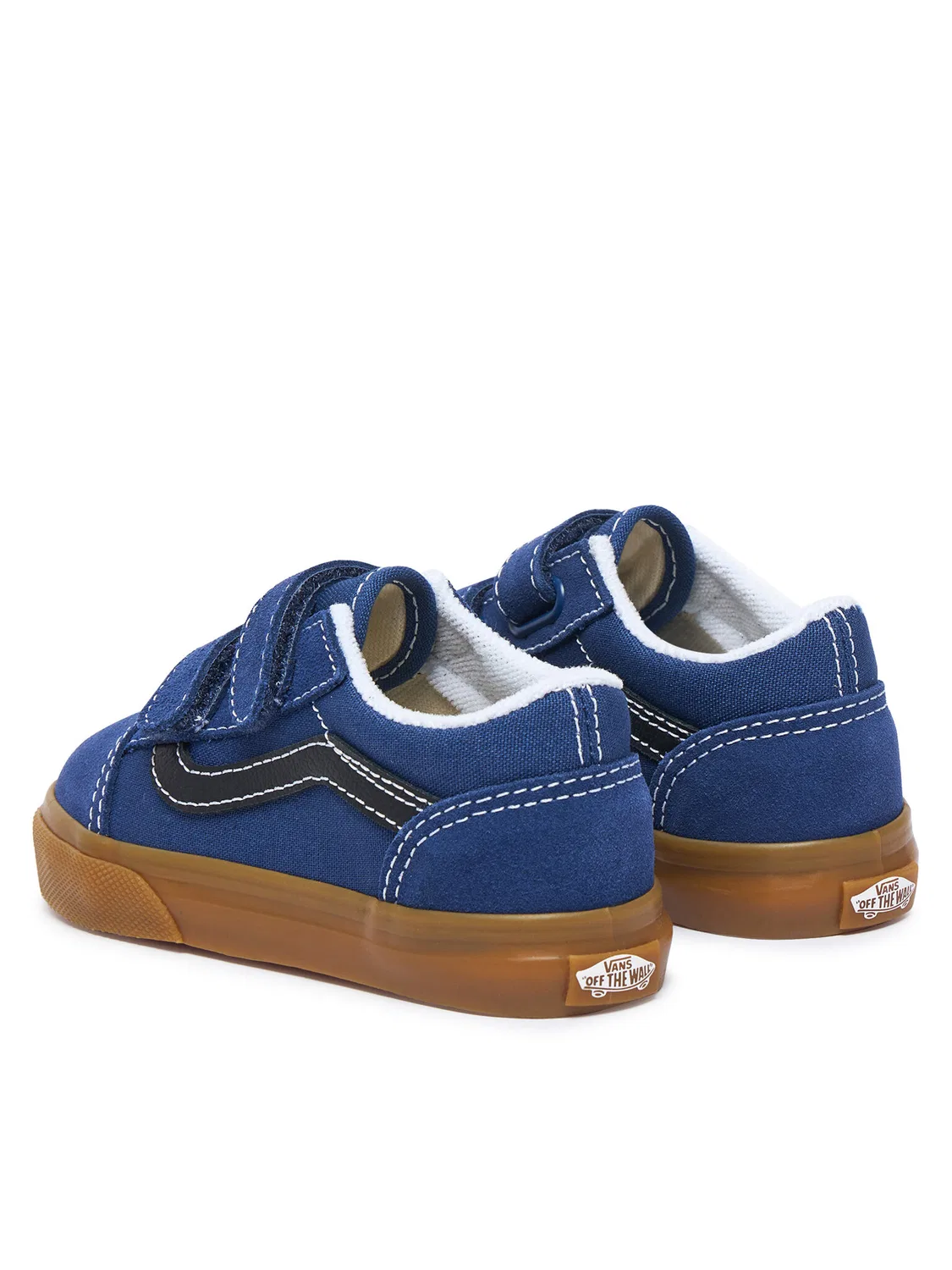 Тканевые кроссовки для мальчика Old Skool Vans, темно-синий — фото 3