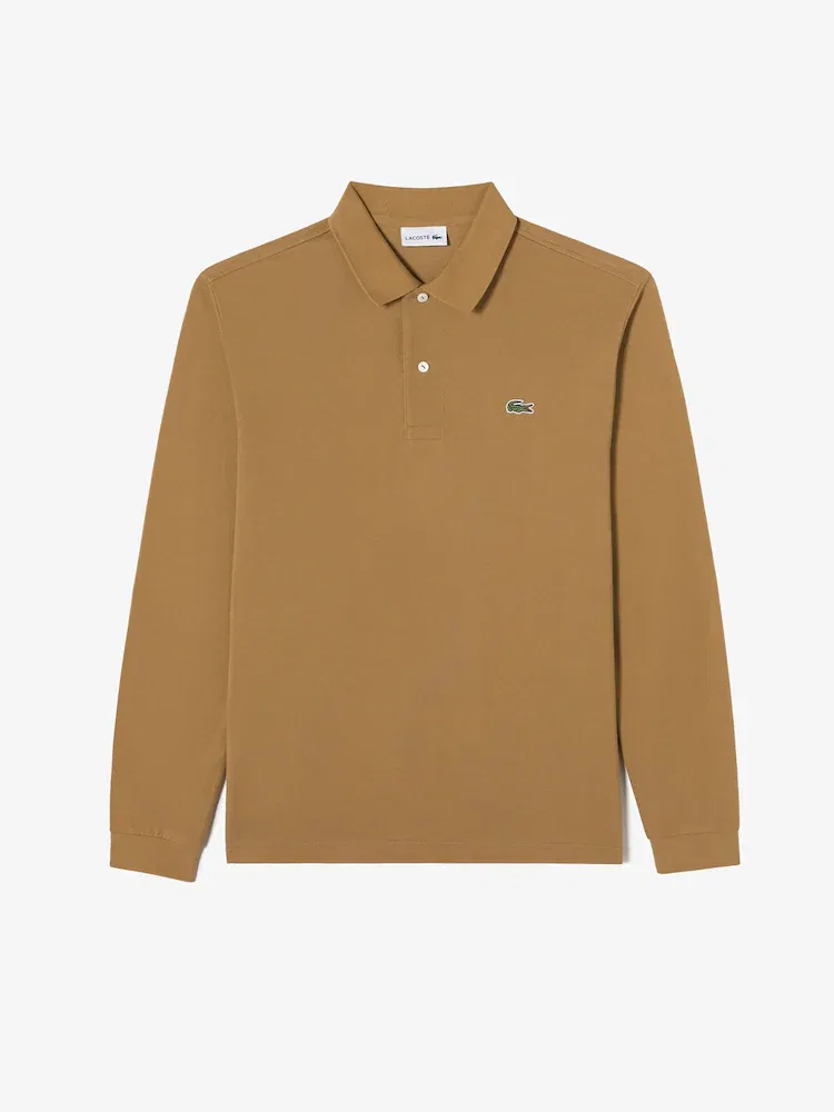 Футболка с длинным рукавом Regular Fit LACOSTE, Ocher — фото 4