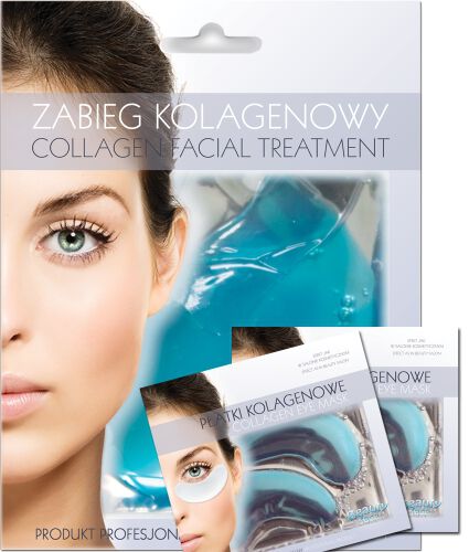 Beautyface Collagen комплект: новая маска для лица с морскими водорослями, 1 шт. + наглазники, 2 пары - фото