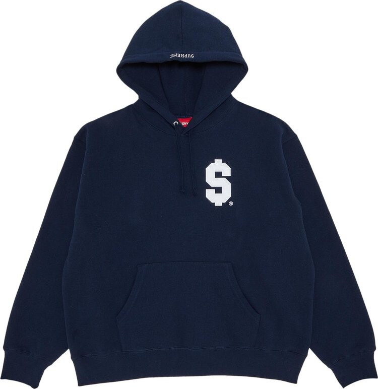 

Толстовка Supreme $ Hooded 'Navy', синий