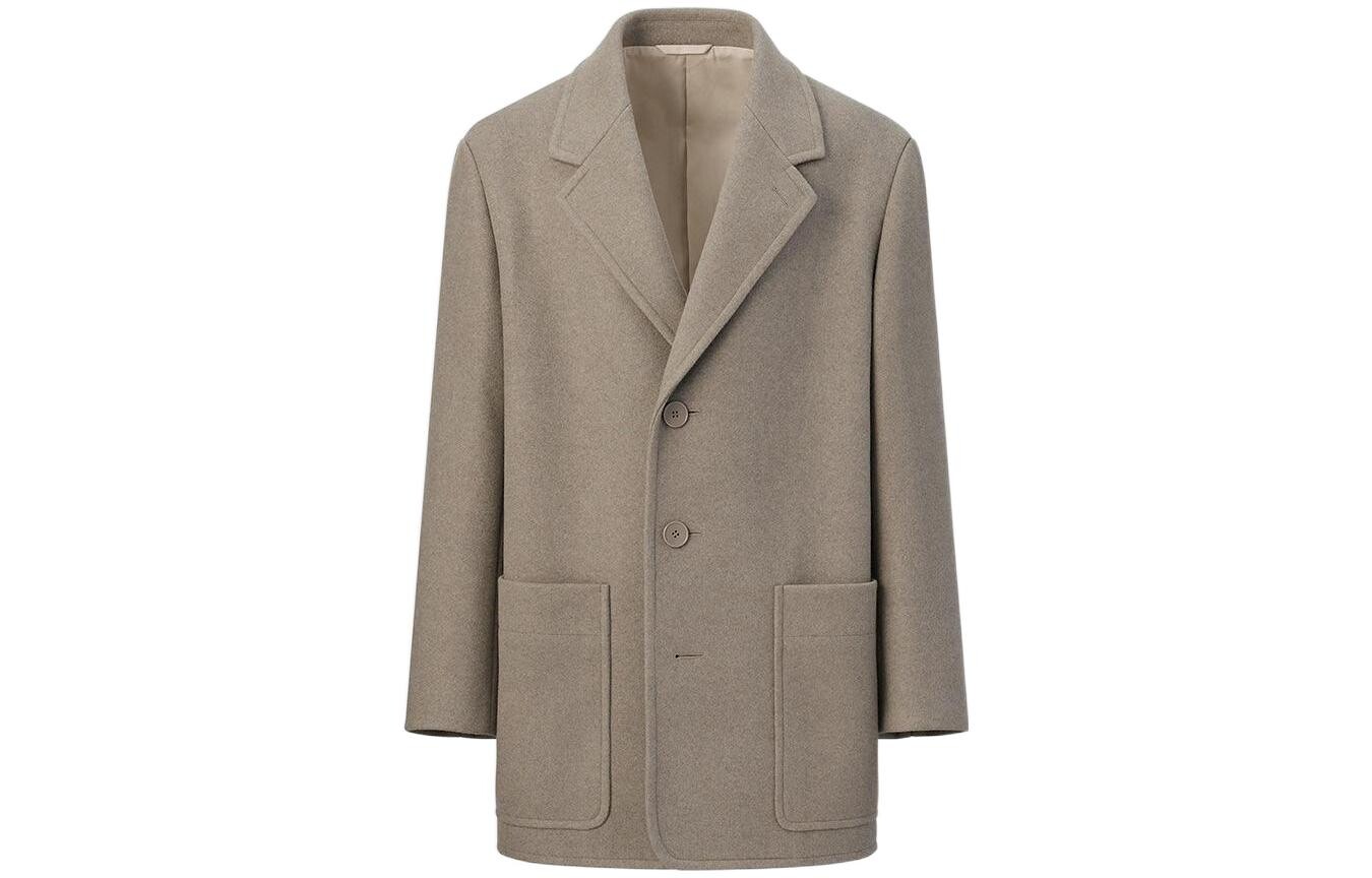 

Пальто женское Uniqlo U Tailored, 32 бежевый