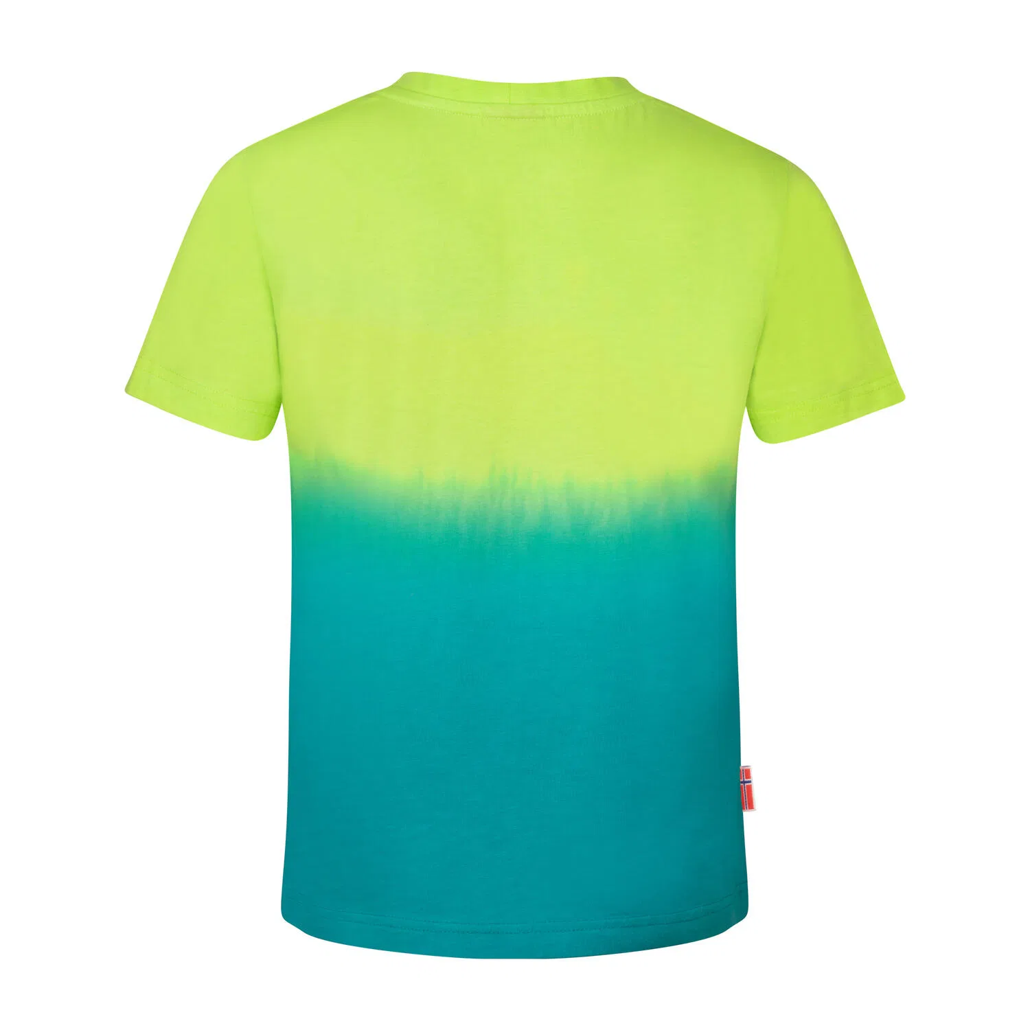 Детская футболка с эффектом Dip Dye Yttersand Beach T Trollkids, Anisgrun Salbeigrun — фото 2
