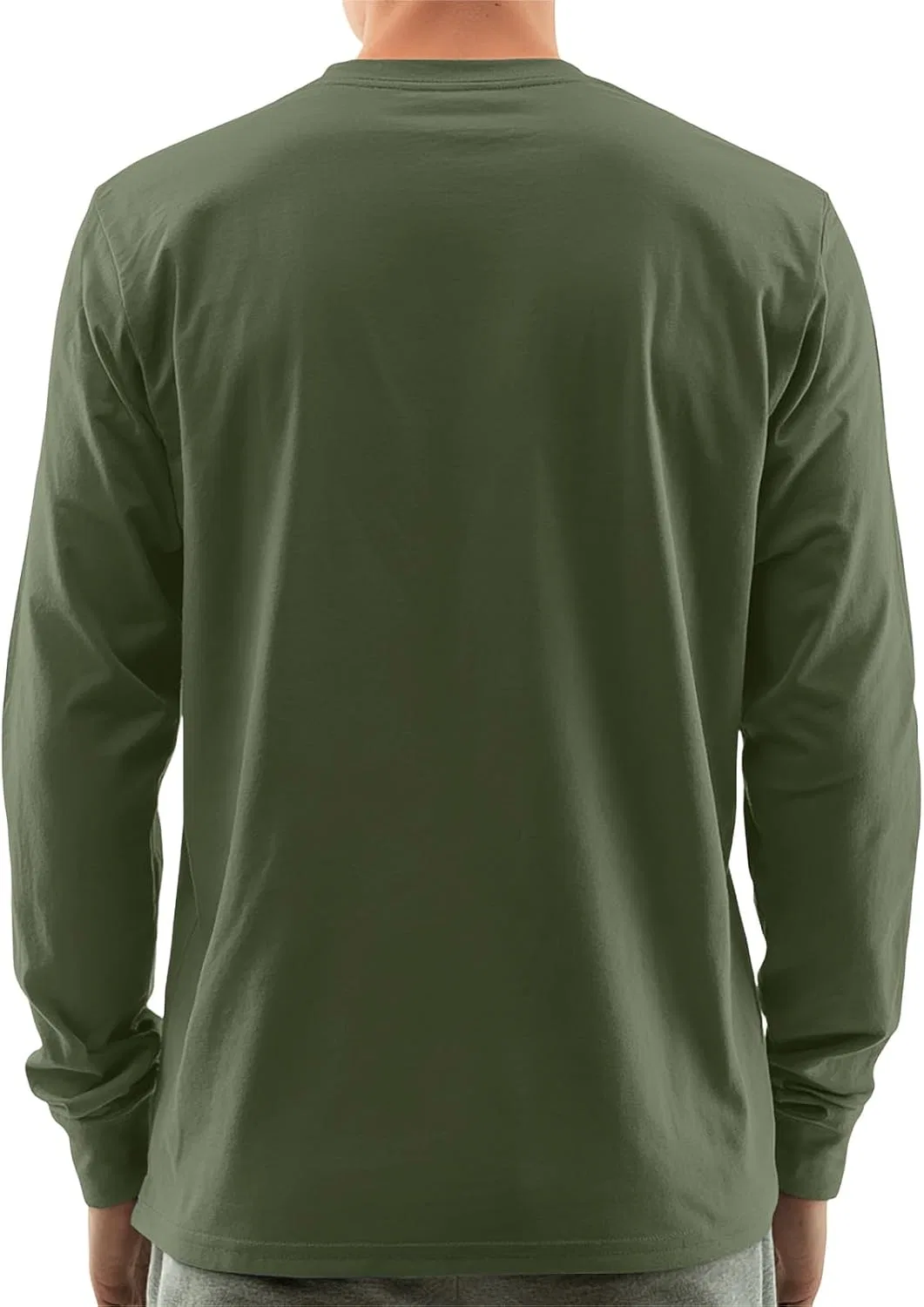 Мужская футболка с длинным рукавом реглан Color Block, Dark Green — фото 2