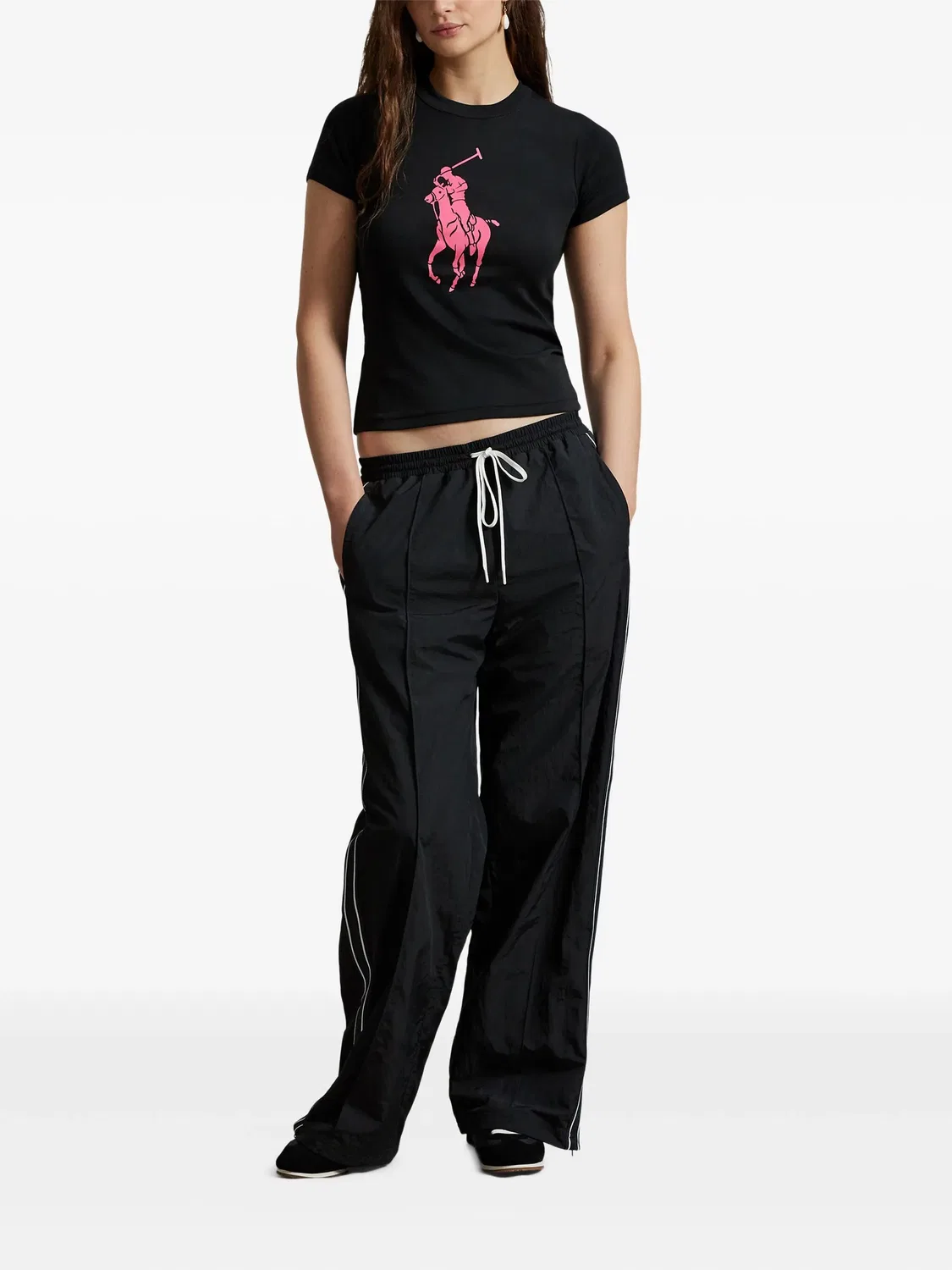 Футболка Pink Pony черная Polo Ralph Lauren, черный — фото 2