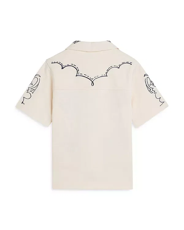 Детская рубашка для мальчиков с коротким рукавом Scotch & Soda, Eggnog — фото 2