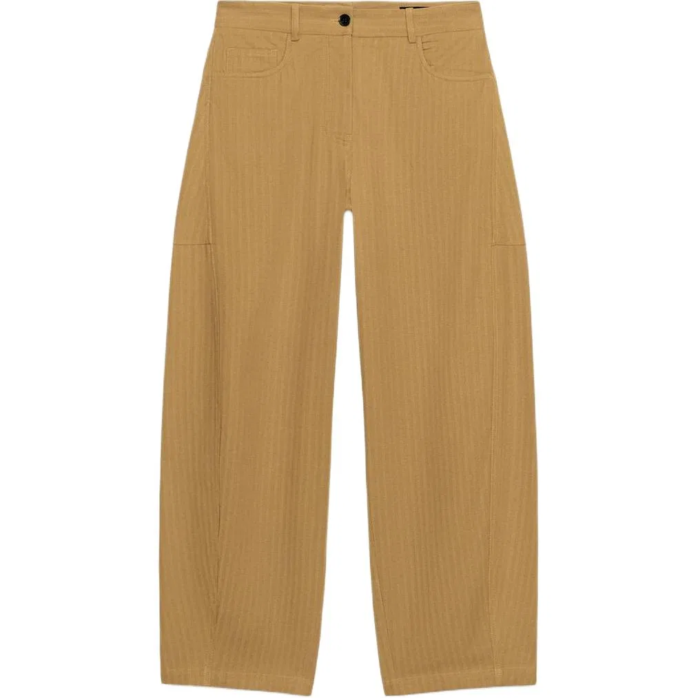 Женские повседневные брюки Medium Camel ZARA