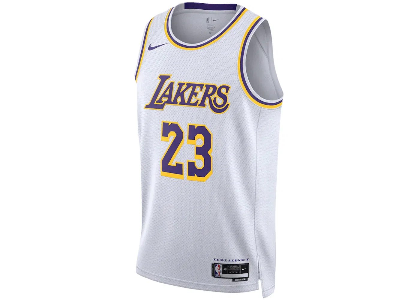 Мужская баскетбольная джерси с технологией Dri-FIT Nike NBA Los Angeles Lakers LeBron James Association Edition Swingman, White
