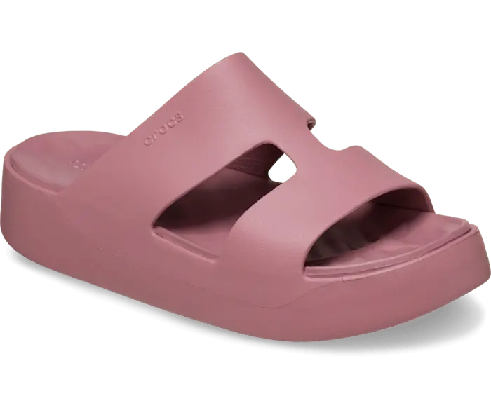 Шлепанцы Crocs Getaway Platform H-Strap, пыльно-фиолетовый — фото 2
