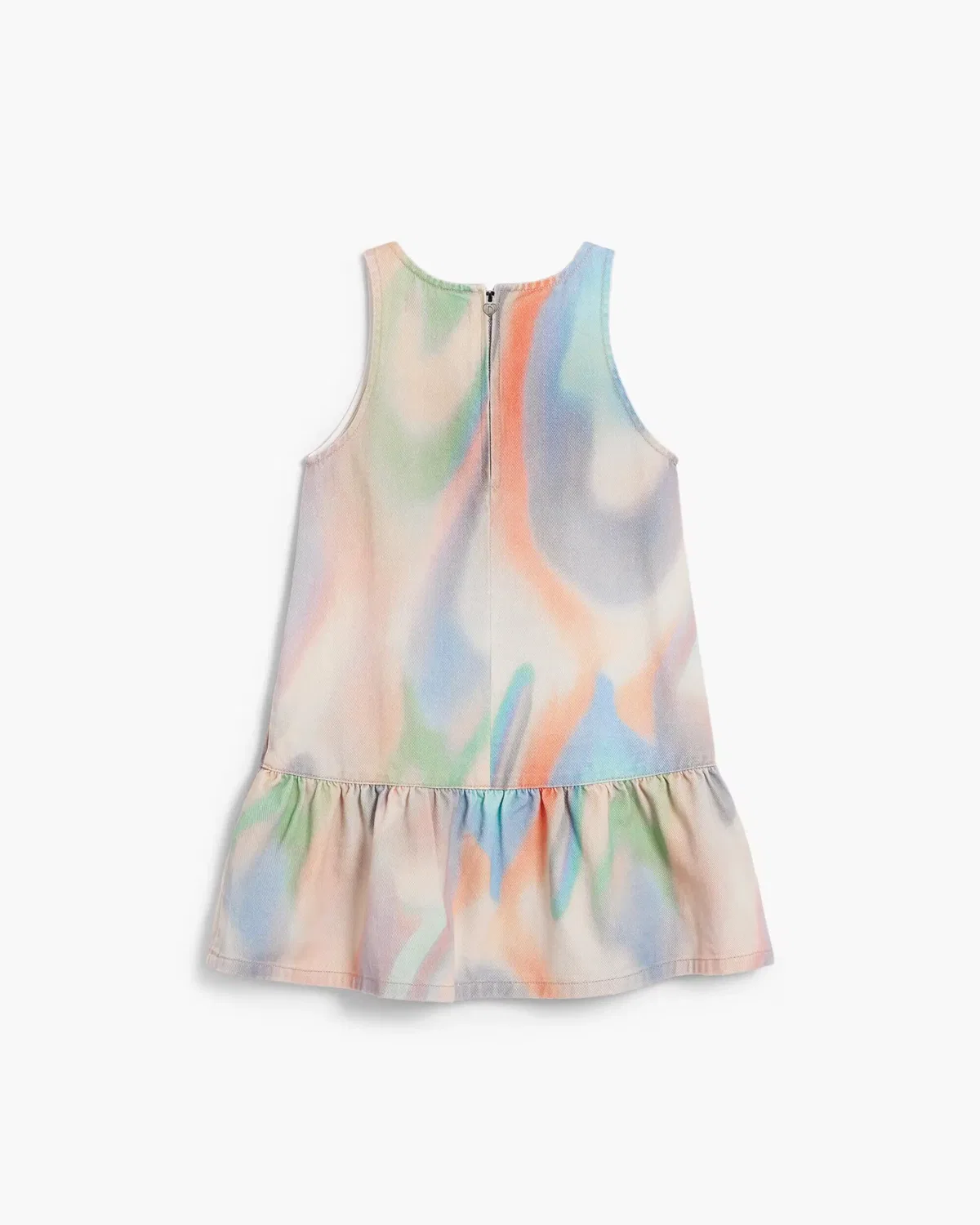 Детское платье для девочек с принтом Tie-Dye Desigual, Azul / Blanco — фото 2