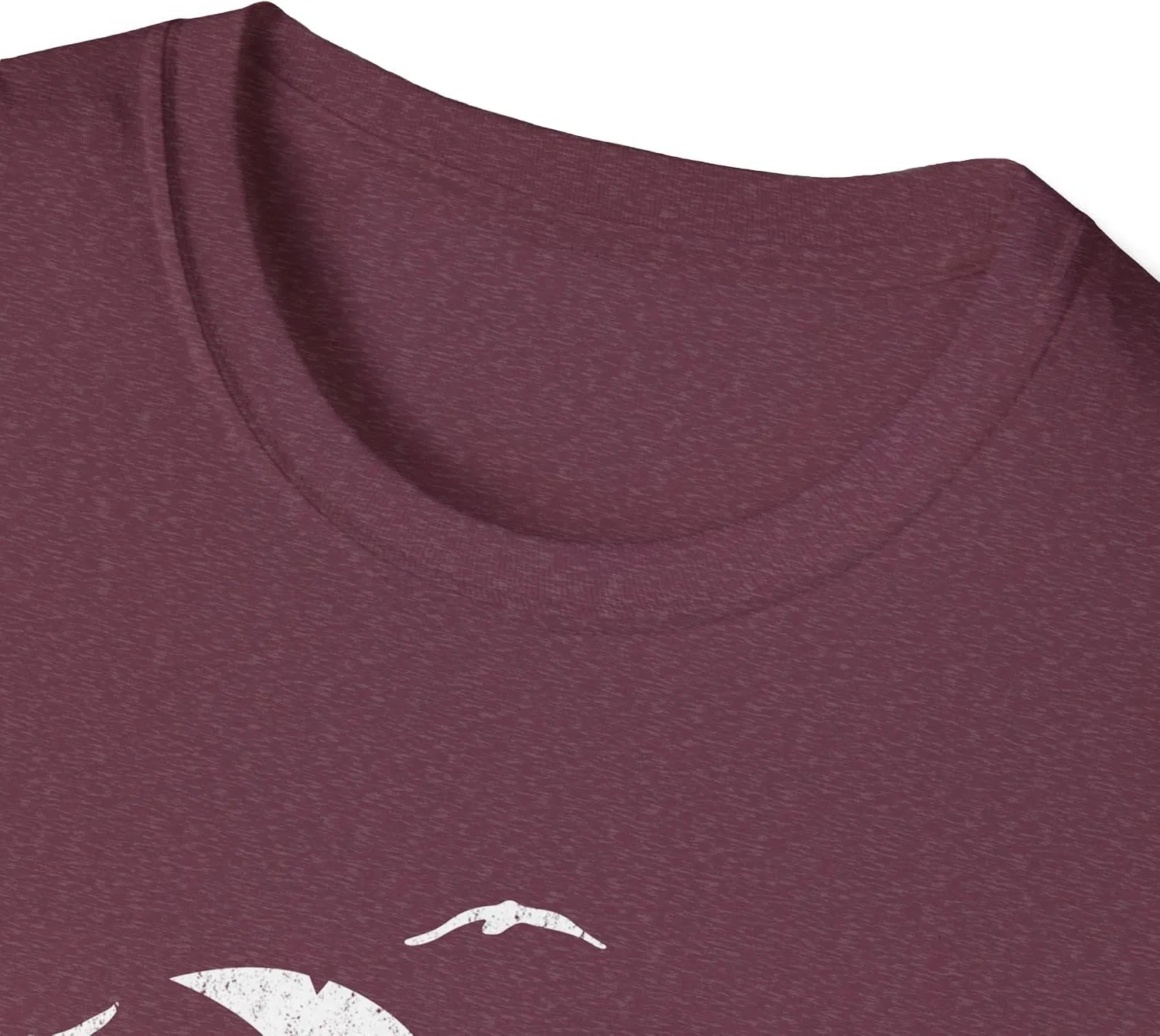 Унисекс футболка с принтом Gulf of Mexico Est. 1550, Heather Maroon — фото 3