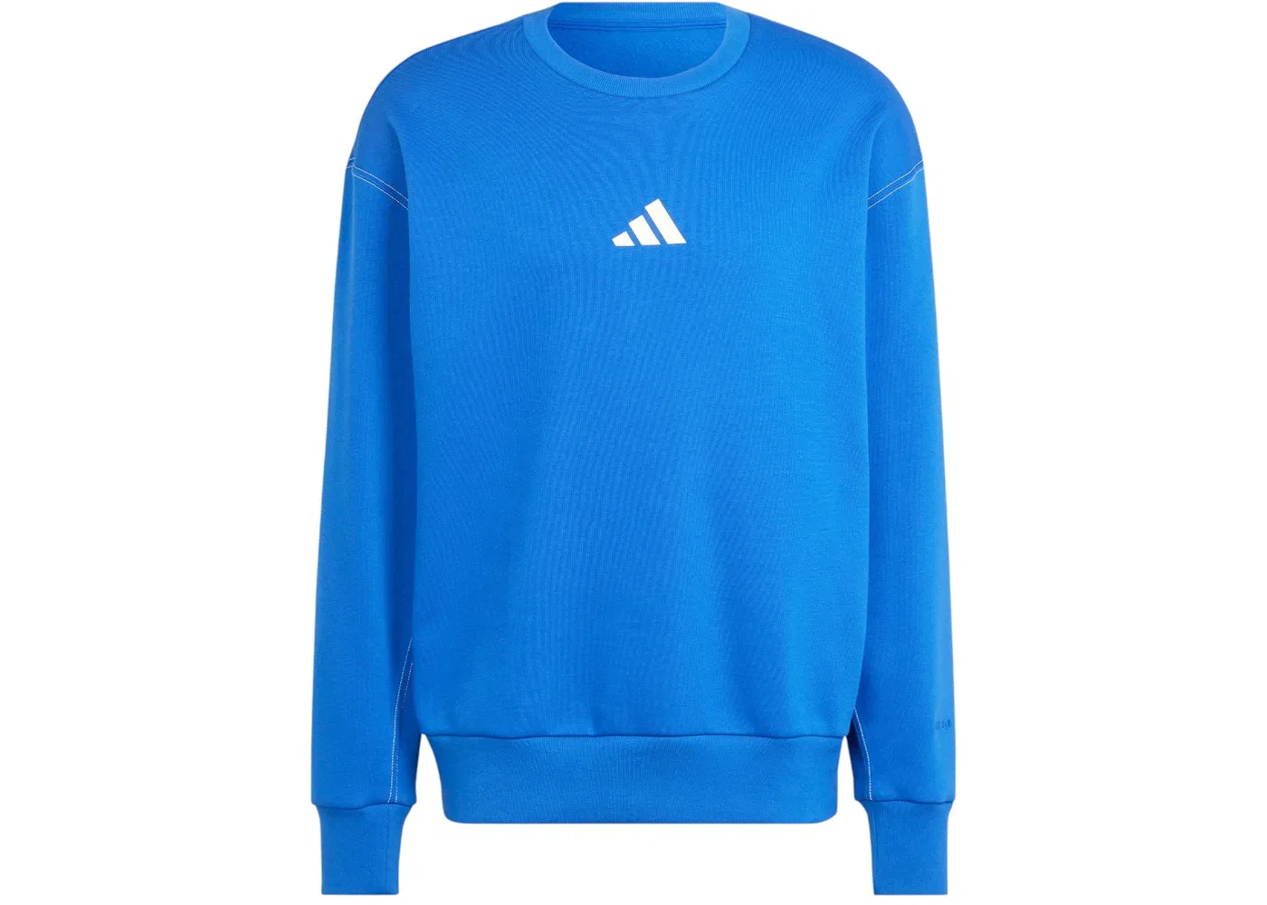 Мужской свитшот с принтом Adidas All Szn Fleece Graphic, Royal Blue Off White