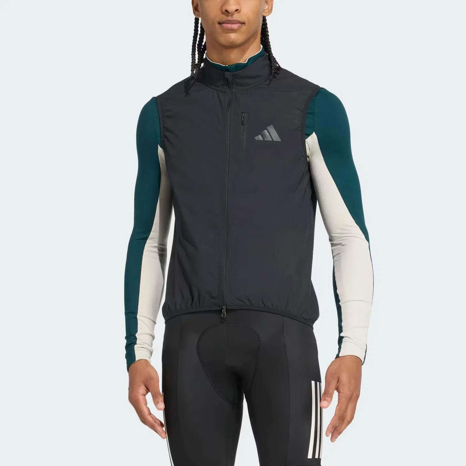 Мужской топ-борцовка Adidas, Black — фото 3