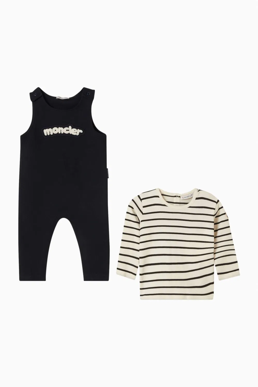 Комплект из 2 предметов хлопковый Moncler Enfant, синий — фото 2