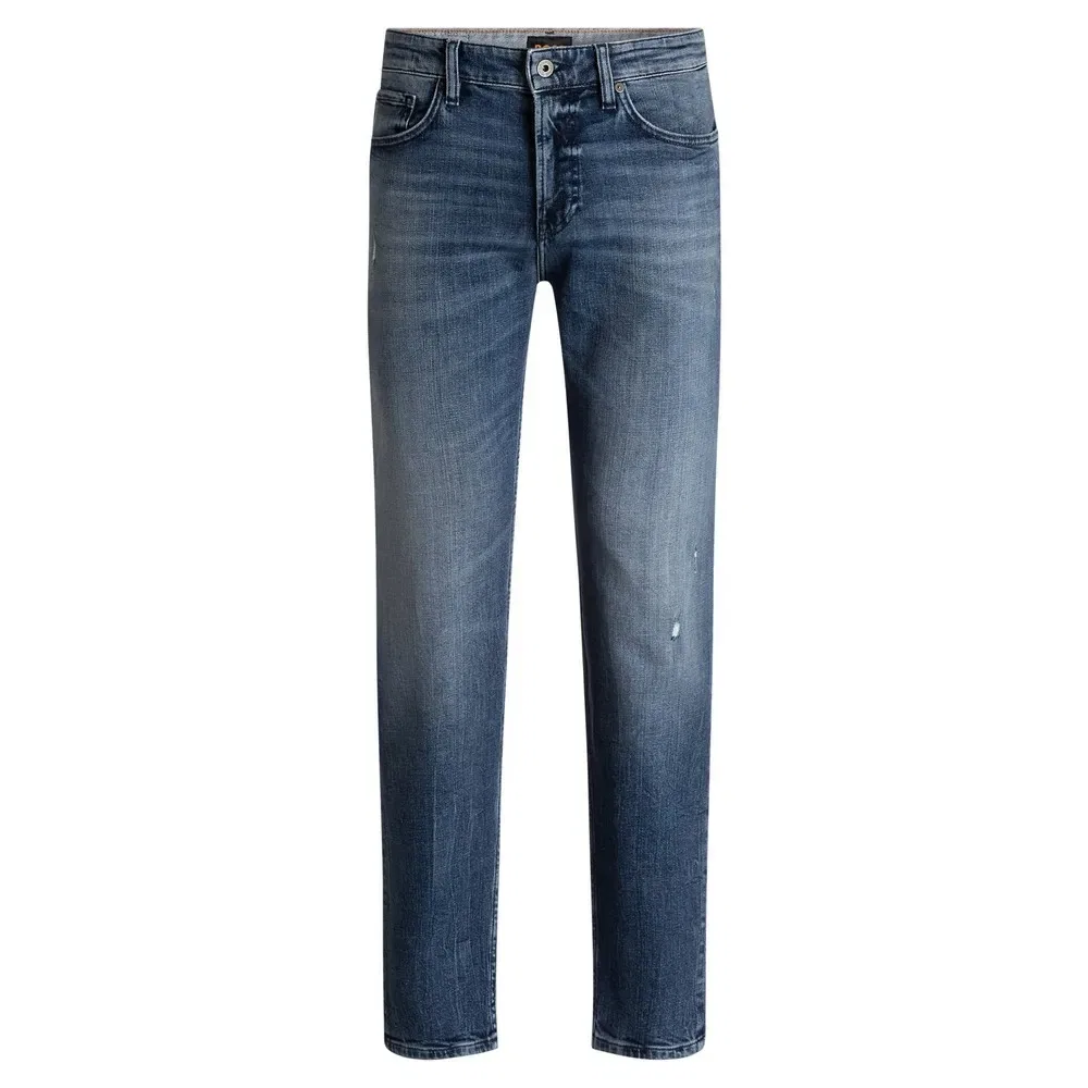Мужские джинсы прямого кроя Re Maine BOSS, Blue