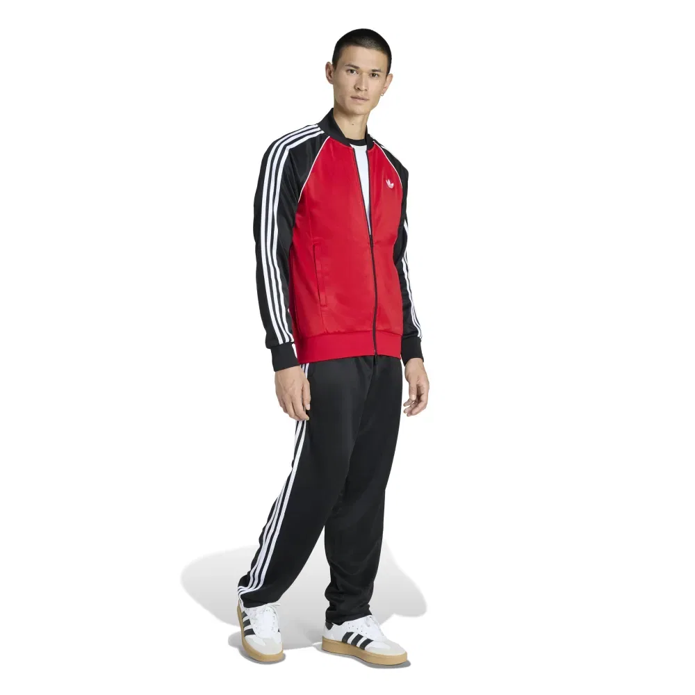 Мужской свитшот с полной молнией SST Adidas Originals, Red — фото 4