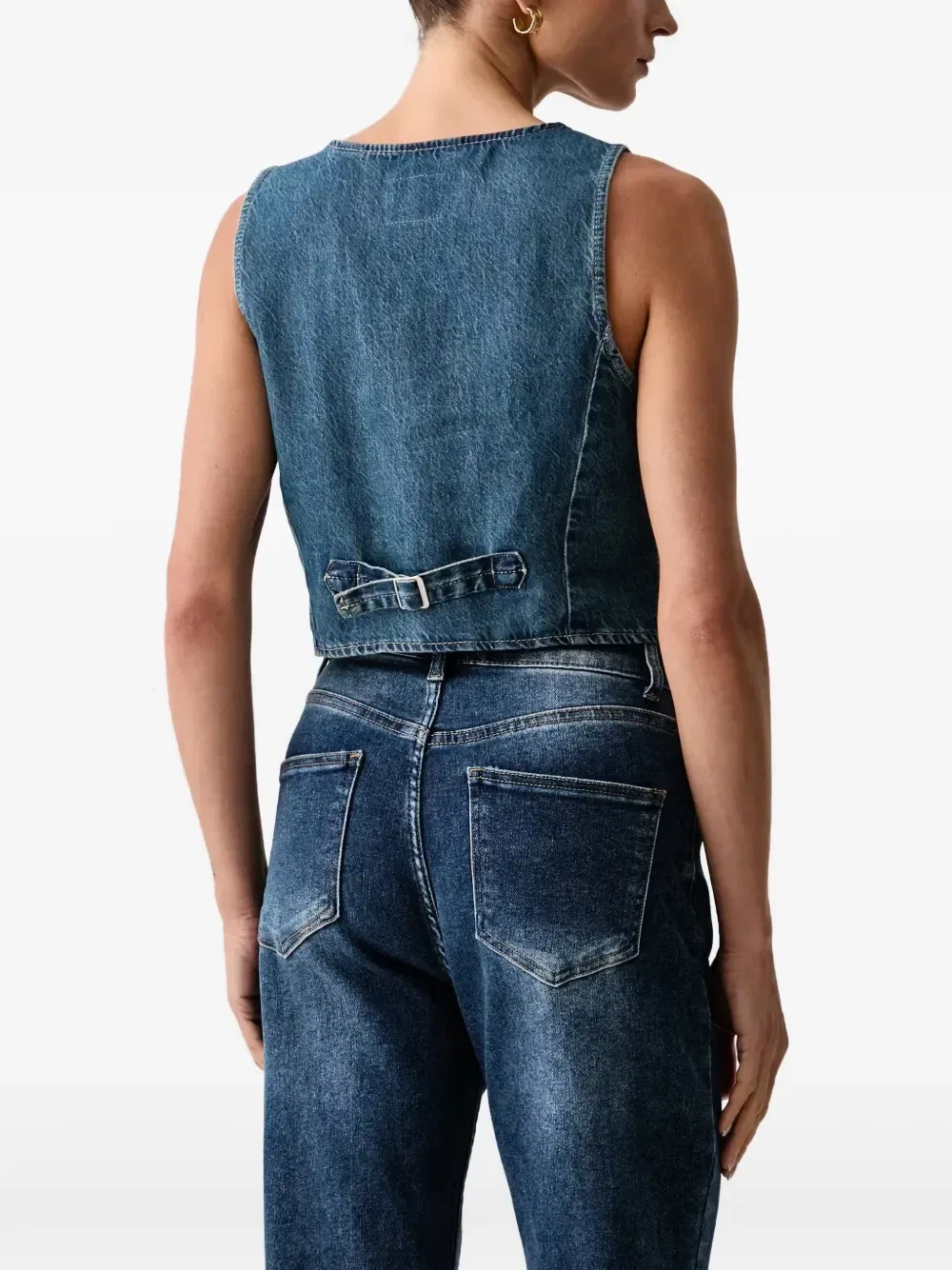 Джинсовый жилет с V-образным вырезом Levi's, синий — фото 3