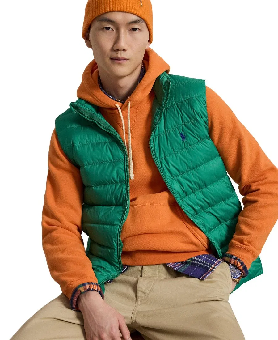 Мужской жилет The Colden Packable с наполнением из пуха Polo Ralph Lauren, Erin Green — фото 3