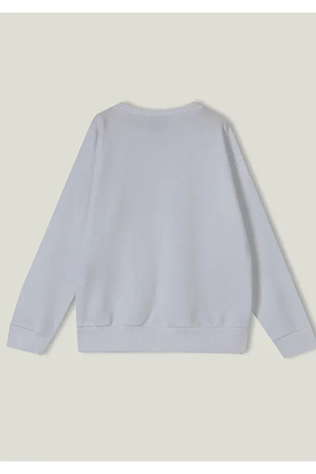 Детская толстовка из футора с длинным рукавом United Colors Of Benetton, White — фото 3