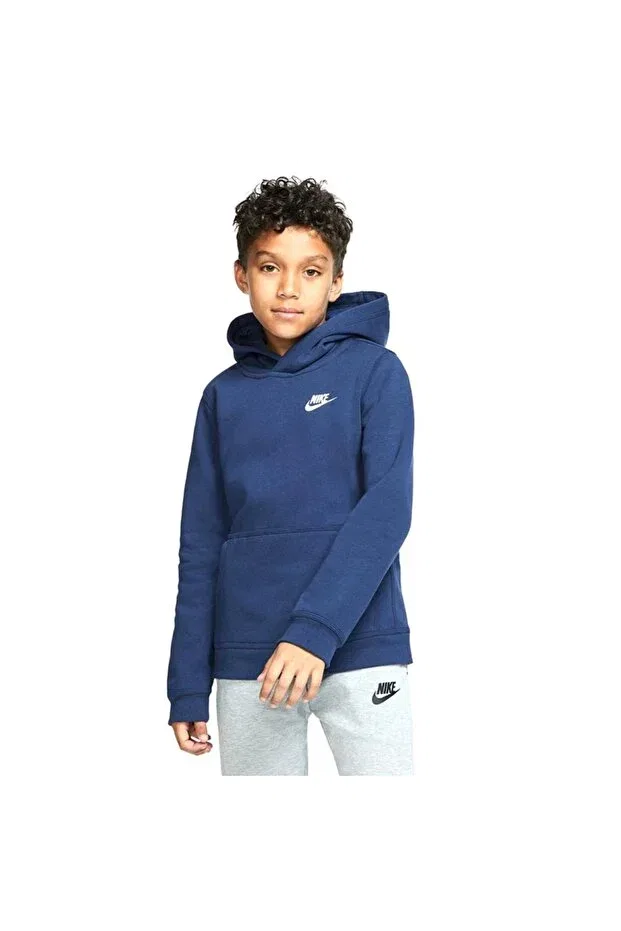 Детское худи для девочек хлопковое Nike, Navy Blue