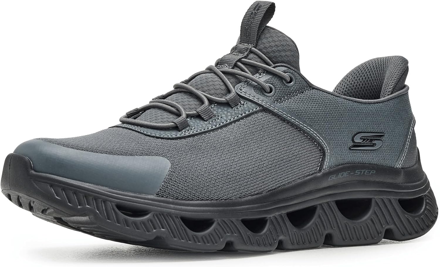 

Мужские кроссовки Skechers Bobs Arc Waves-Slick Turn Slip-ins, черный/угольный