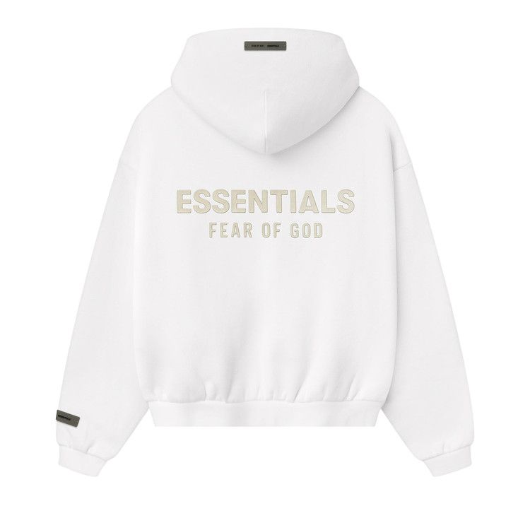 Худи Fear of God Essentials Kids Fleece Zip-Up Hoodie, Cloud White — фото 2