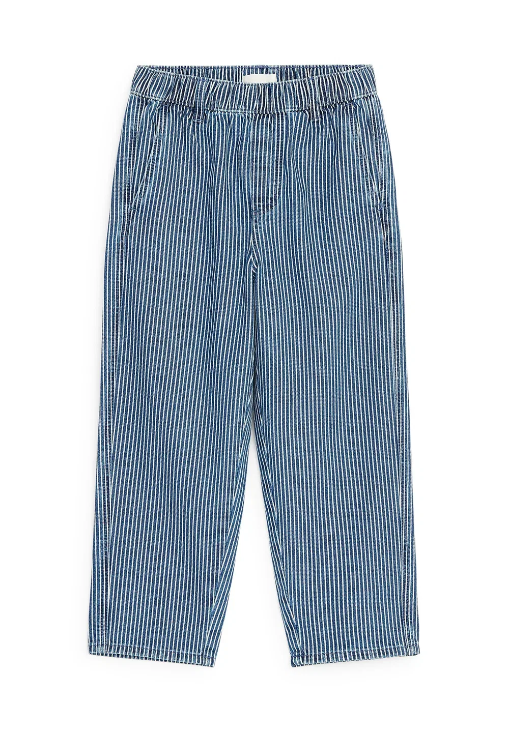Свободные джинсы в полоску цвета гикори - джинсы свободного кроя Arket, Blue White