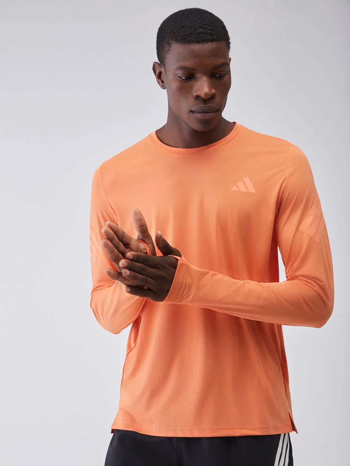 Футболка с длинным рукавом Adi365 Iconic/// Running Longsleeve adidas, Оранжевый