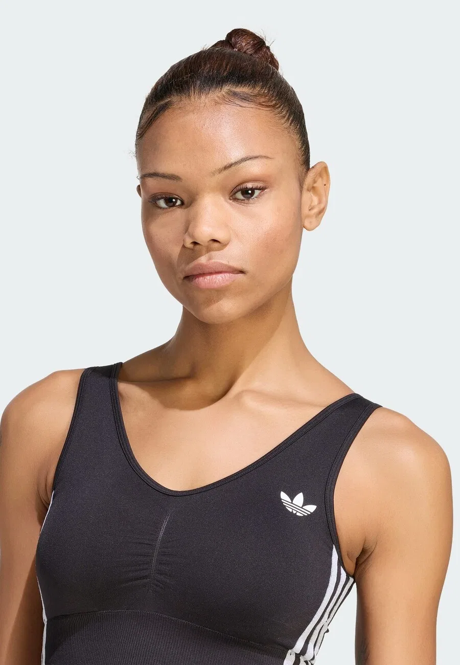 Бюстгальтер-бралетт ADIDAS ORIGINALS 'Essentails' черного цвета — фото 4