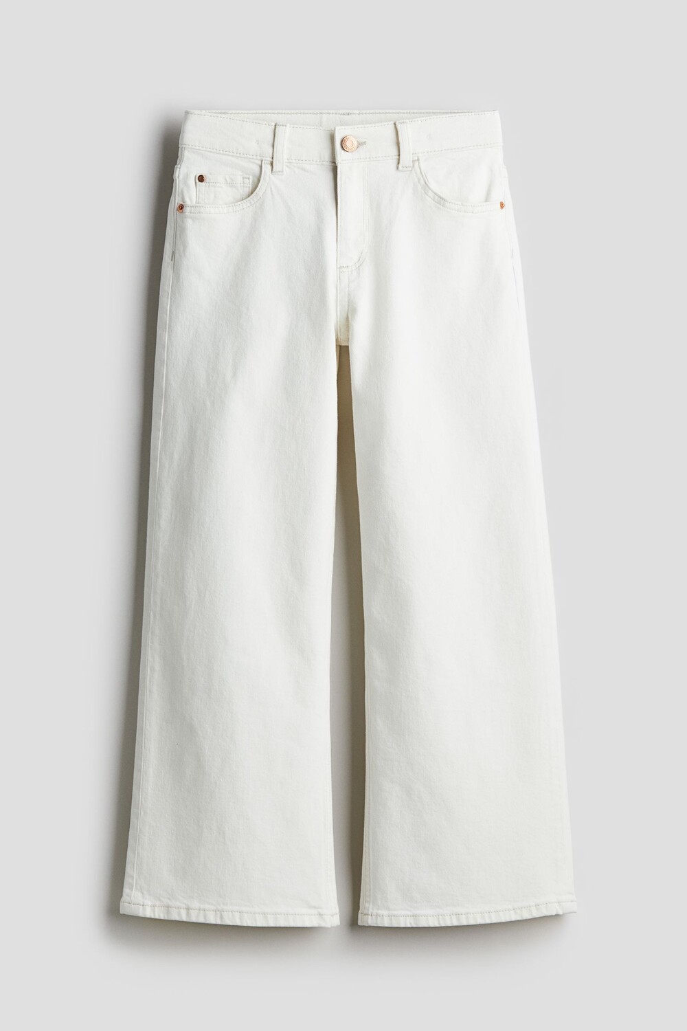 

Джинсы H&M Kids Loose Fit Wide Leg Low, белый
