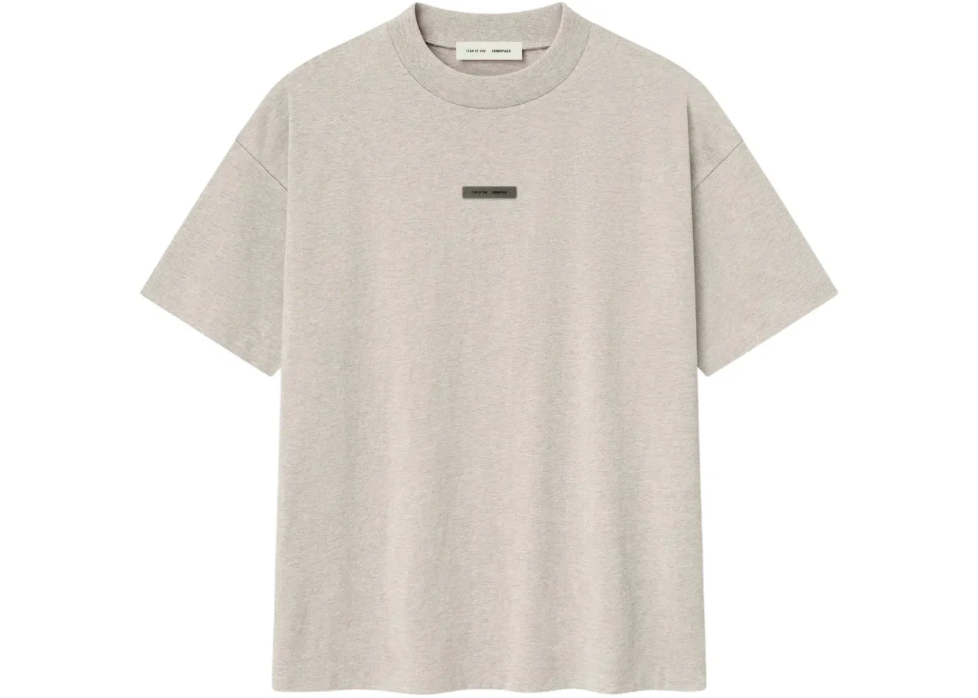 Мужская футболка с длинным рукавом Fear of God Essentials Classic Tee, Heather Stone