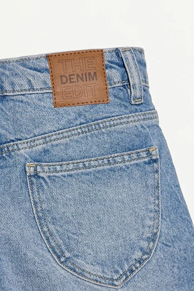 Детские шорты для девочек джинсовые Tasseled Denim Shorts Lefties, Light Blue — фото 4