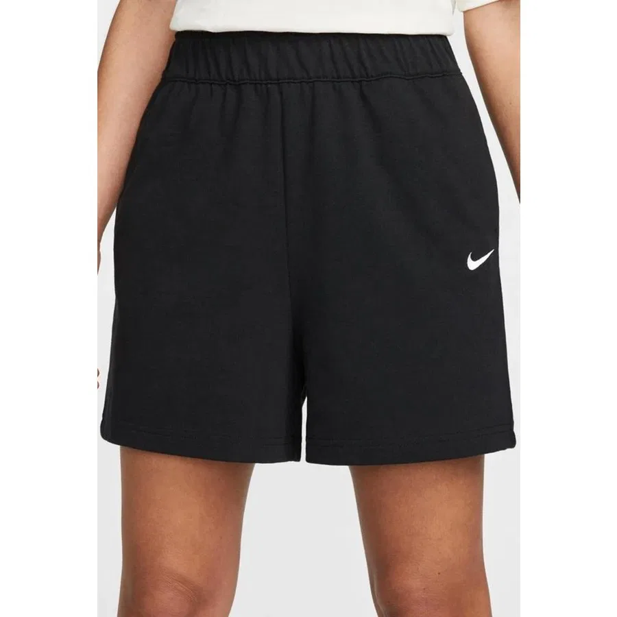 Шорты спортивные свободного кроя с принтом Nike Sportswear Essential, Черный — фото 4