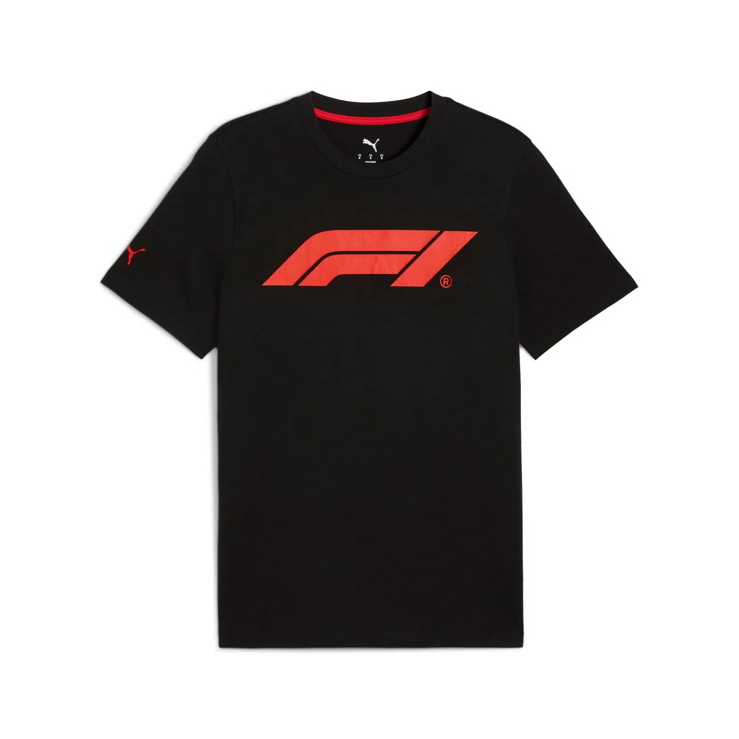 Детская хлопковая футболка Regular Fit с логотипом F1 PUMA, Black — фото 4