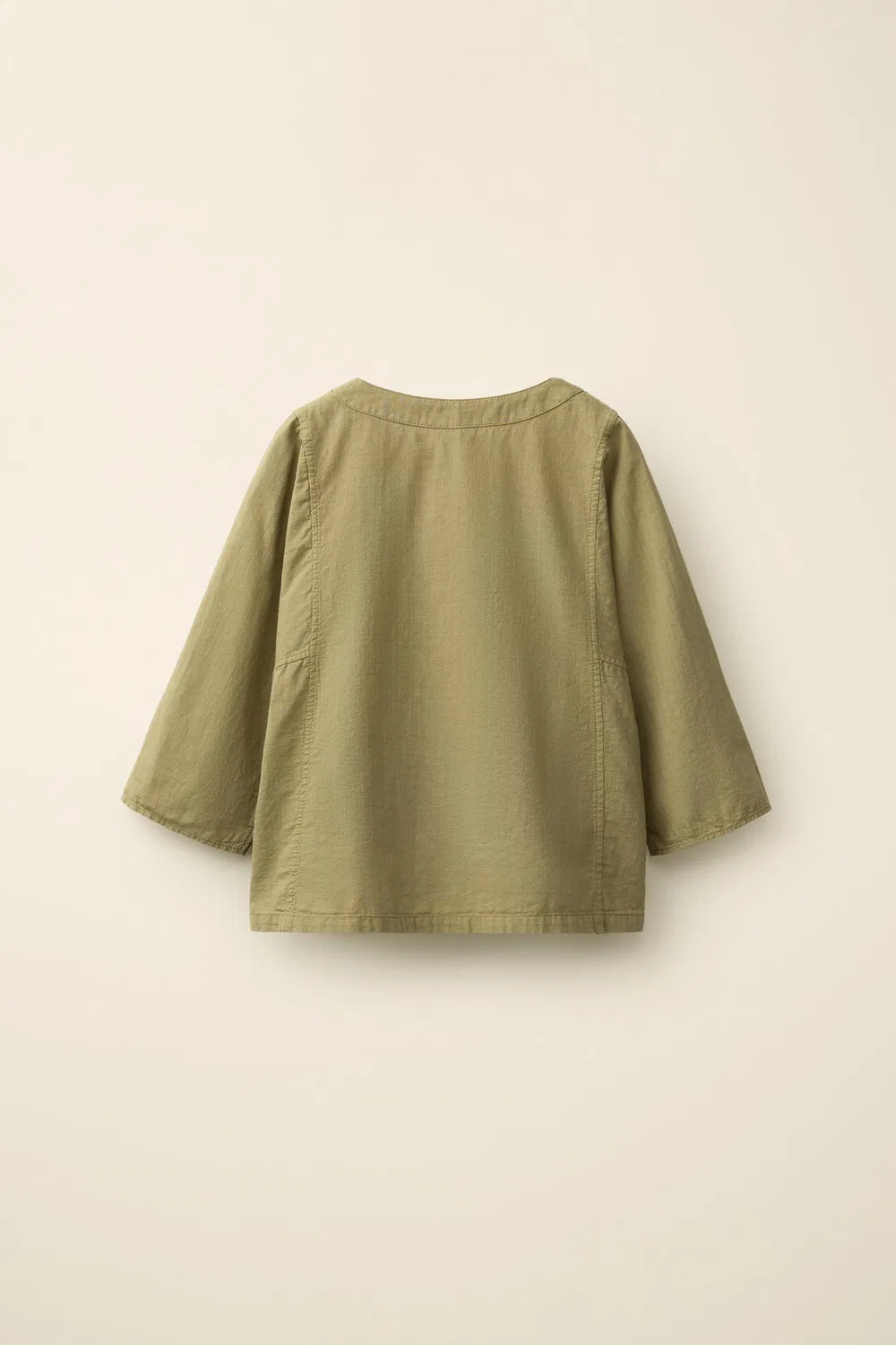 Рубашка со стоячим воротником, созданная Caramel London x Zara, Khaki — фото 2